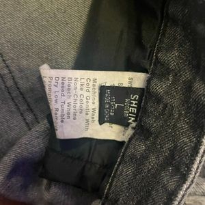 Black denim shorts from shein